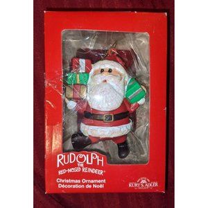 Kurt Adler Santa from Rudolph the red nosed reindeer Christmas ornament